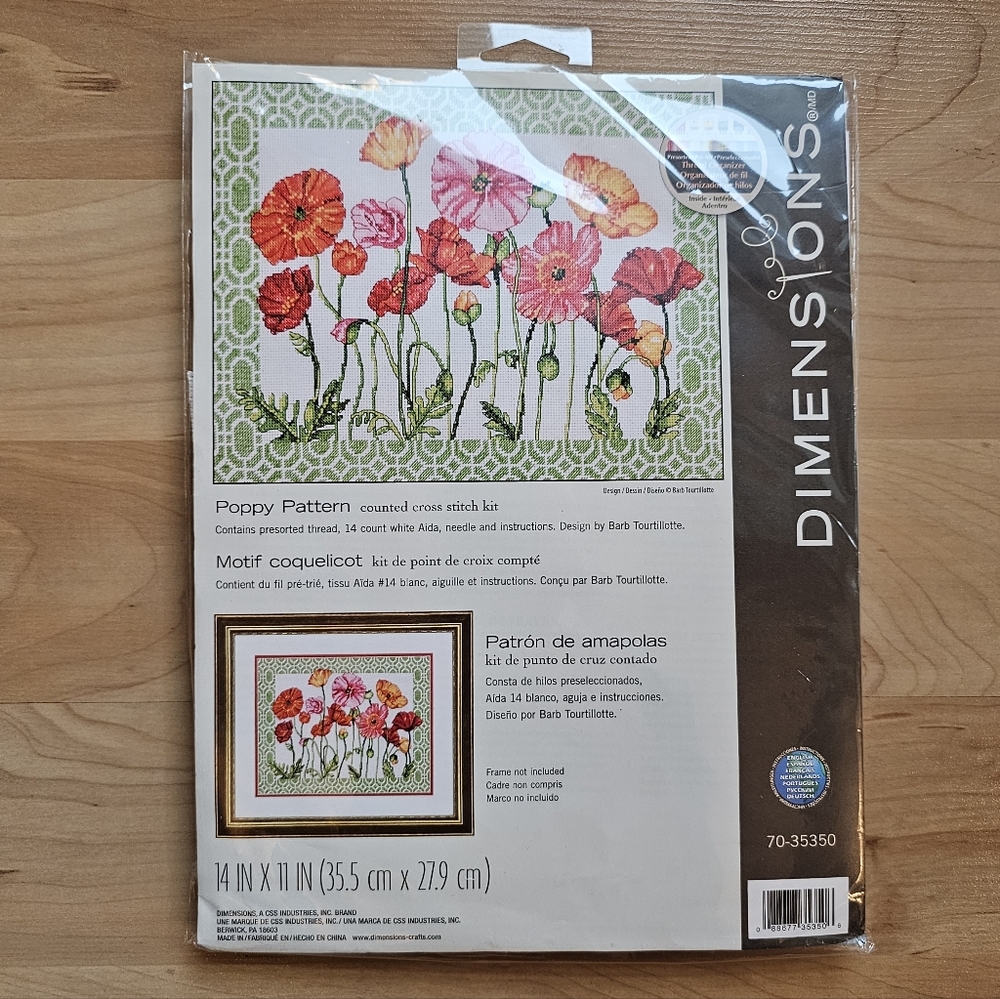 Dimensions Cross Stitch Kit "Poppy Pattern"